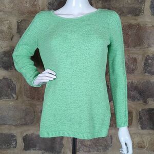 RACHEL Zoe Seafoam Green Knit Sweater Woman's Size Large‎ Long Sleeve Loose Knit